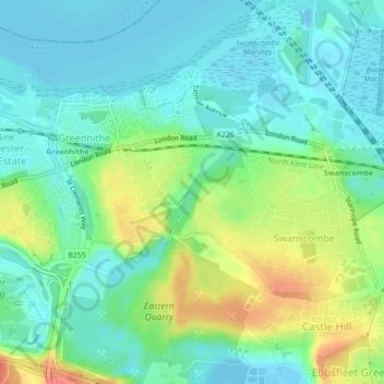 Craylands Gorge topographic map, elevation, terrain