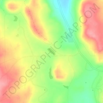 Prewitt Lake topographic map, elevation, terrain