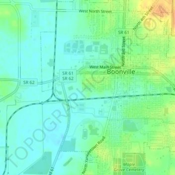 Brekenridge Park topographic map, elevation, terrain