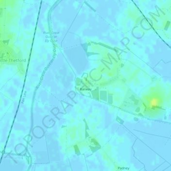 Barway topographic map, elevation, terrain