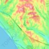 Aptos Hills-Larkin Valley topographic map, elevation, terrain