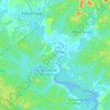 Johor River topographic map, elevation, terrain