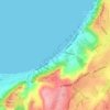 Ixia Beach topographic map, elevation, terrain
