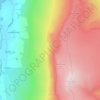 Mallerstang Edge topographic map, elevation, terrain