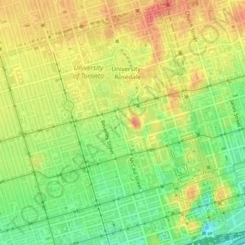 McCaul-Orde Park topographic map, elevation, terrain