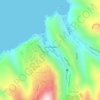 Jamestown topographic map, elevation, terrain