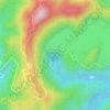 Angat Dam topographic map, elevation, terrain