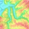 Taylors Creek topographic map, elevation, terrain