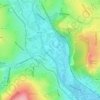 River Loxley topographic map, elevation, terrain