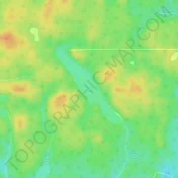 Tomlinson Lake topographic map, elevation, terrain