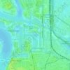Antwerp topographic map, elevation, terrain