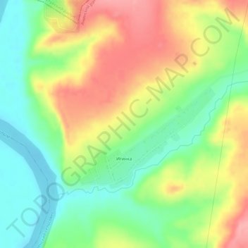 Игинка topographic map, elevation, terrain