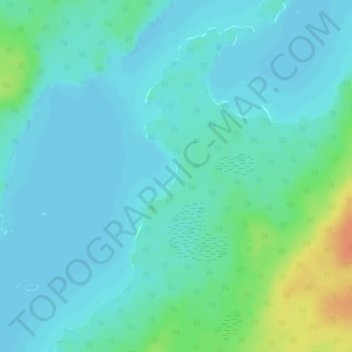 Ara Lake topographic map, elevation, terrain