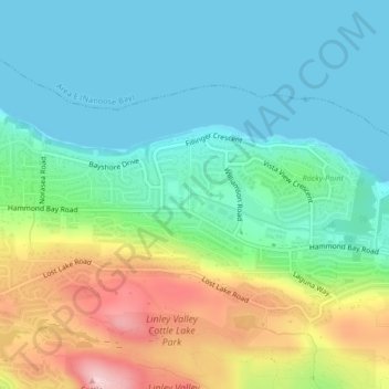 Entwhistle/Cabriolet Park topographic map, elevation, terrain