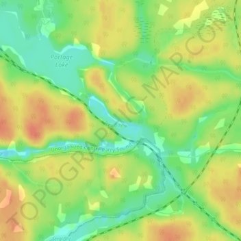 Key River topographic map, elevation, terrain
