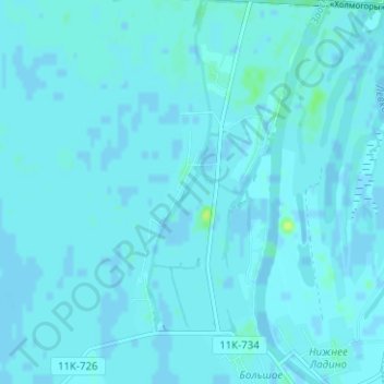 Лянецкое topographic map, elevation, terrain