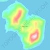 Aur Island topographic map, elevation, terrain