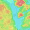 Lower Mazinaw Lake topographic map, elevation, terrain