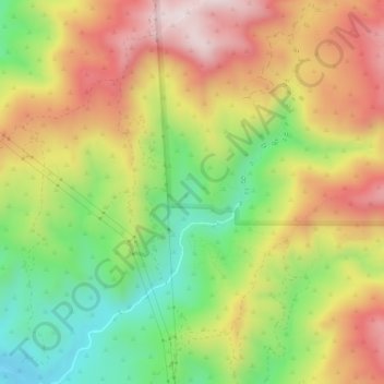 Black Star Canyon topographic map, elevation, terrain