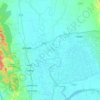 Halda River topographic map, elevation, terrain