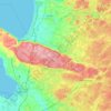 Hallandsåsen topographic map, elevation, terrain