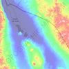 Danakil Depression topographic map, elevation, terrain