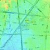 鶴舞公園 topographic map, elevation, terrain