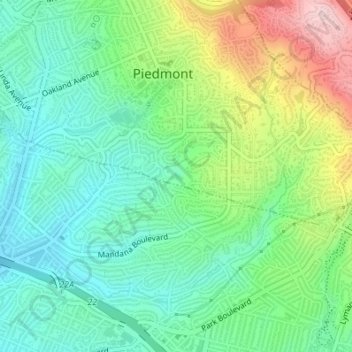 Davie Tennis Stadium topographic map, elevation, terrain