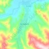 Zakamensk topographic map, elevation, terrain