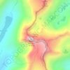 Conness Glacier topographic map, elevation, terrain