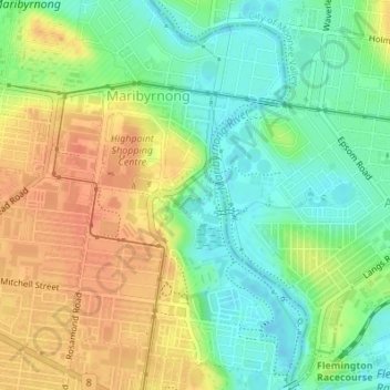 Pipemaker's Park topographic map, elevation, terrain