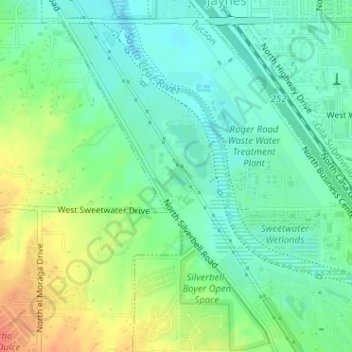 Archer Lake topographic map, elevation, terrain