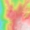 Plateau de Beille topographic map, elevation, terrain