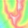 Bowser Lake topographic map, elevation, terrain