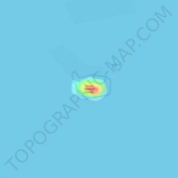 Thorpe (Timana) Island topographic map, elevation, terrain