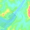Paradise Dam topographic map, elevation, terrain