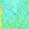 Meuse topographic map, elevation, terrain