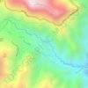 Santiago topographic map, elevation, terrain