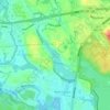 Hawkes Pond topographic map, elevation, terrain