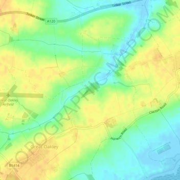 Soils Wood topographic map, elevation, terrain