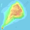 硫磺岛 topographic map, elevation, terrain