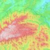 Bükk-fennsík topographic map, elevation, terrain