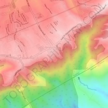 Picnic Grove topographic map, elevation, terrain