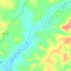 Rio Poxoréo topographic map, elevation, terrain
