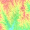 Cleburne topographic map, elevation, terrain