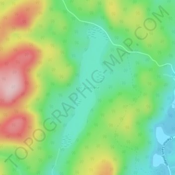 Lac Cadotte topographic map, elevation, terrain