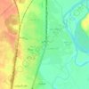 Baiji topographic map, elevation, terrain