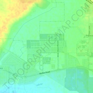 Riata Park topographic map, elevation, terrain