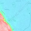 Al Ghanaym City topographic map, elevation, terrain