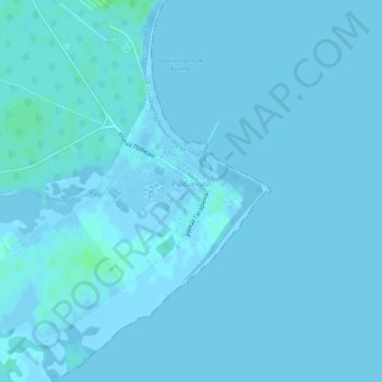 Рыбачий topographic map, elevation, terrain